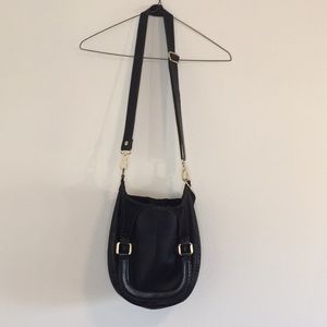 Ted Baker - black leather crossbody/handbag